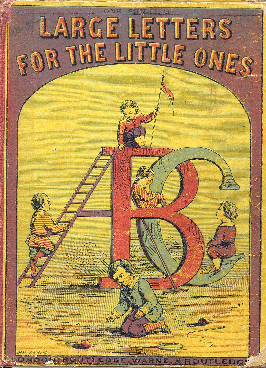 Cover of Large Letters for the Little Ones, by Edmund Evans, circa 1865