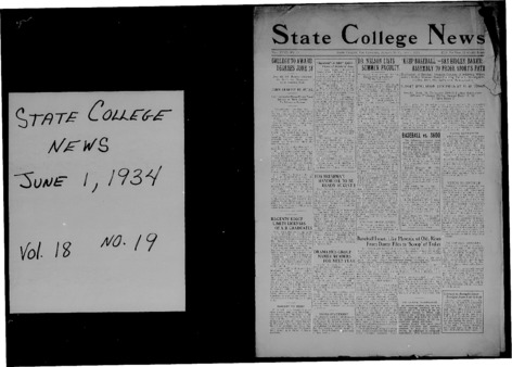 <span itemprop="name">State College News, Volume 18, Number 19</span>