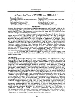 <span itemprop="name">Clark, Thomas D. with Hironori Kurono, "A Conversion Table of DYNAMO into STELLA II"</span>