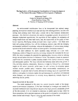 <span itemprop="name">Tasrif, Muhammad, "The Implications of Environmental Consideration in Energy Development to the General Economic Welfare and Development in Indonesia"</span>