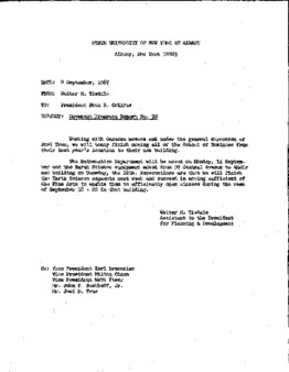 <span itemprop="name">Campus Progress Report No. 99, Letter from Walter M. Tisdale to President Evan R. Collins</span>