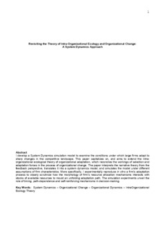 <span itemprop="name">Mollona, Edoardo, "Revisiting the Theory of Intra-Organizational Ecology and Organizational Change: A System Dynamics Approach"</span>