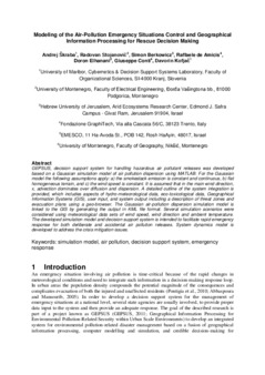 <span itemprop="name">Skraba, Andrej with Radovan Stojanovic, Simon Berkowicz, Raffaele de Amicis, Giuseppe Conti, Doron Elhanani and Davorin Kofjac, "Modeling of the Air-Pollution Emergency Situations Control and Geographical Information Processing for Rescue Decision Making"</span>