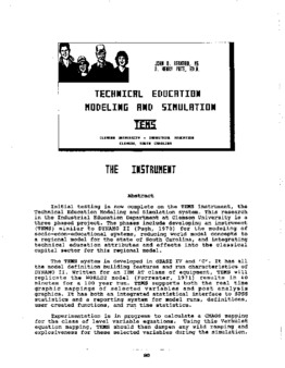 <span itemprop="name">Bernard, John D. with D. Henry Pate, "Technical Education Modeling and Simulation"</span>