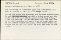 <span itemprop="name">Summary of the execution of Samuel Phifer</span>