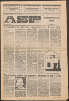 <span itemprop="name">Albany Student Press, Volume 79, Number 23, Summer Issue</span>