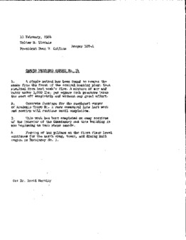 <span itemprop="name">Campus Progress Report No. 34, Letter from Walter M. Tisdale to President Evan R. Collins</span>