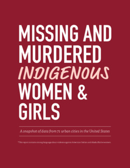 <span itemprop="name">Missing and Murdered Indigenous Women and Girls in the United States, Report</span>