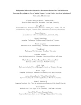 <span itemprop="name">Background Information Supporting Recommendations for a NAEA Position Statement Regarding the Use of Indian Mascots by non-Native American Schools and Educational Institutions</span>
