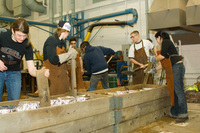 <span itemprop="name">Media and Marketing: 3/3/08 @ 9:30 AM Sculpture Studio students pouring bronze</span>