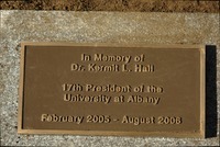 <span itemprop="name">Student Success: 10/15/07 at 2:30 p.m for plaque dedication in memory of Kermit Hall. Location is in front of the Science Library bldg (west garden of the podium).</span>