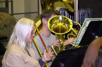 <span itemprop="name">The University at Albany's pep band rehearses in...</span>