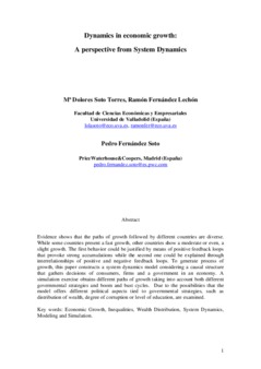 <span itemprop="name">Soto-Torres, M. Dolores with Ramon Fernandez-Lechon and Pedro Fernandez Soto, "Dynamics in economic growth: A perspective from System Dynamics"</span>