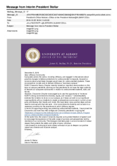 <span itemprop="name">Correspondence From Interim President Stellar Regarding UAlbany's Sanctuary Campus Status</span>