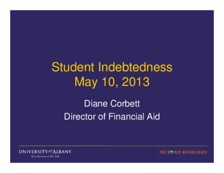 <span itemprop="name">Presentation: Student Indebtedness</span>
