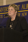 <span itemprop="name">An unidentified woman speaks at the University at...</span>