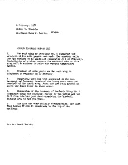 <span itemprop="name">Campus Progress Report No. 33, Letter from Walter M. Tisdale to President Evan R. Collins</span>