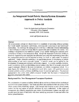 <span itemprop="name">Gill, Roderic, "An Integrated Social Fabric Matrix /System Dynamics Approach to Policy Analysis"</span>
