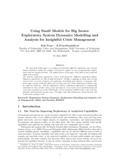 <span itemprop="name">Pruyt, Erik, "Using Small Models for Big Issues: Exploratory System Dynamics Modelling and Analysis for Insightful Crisis Management"</span>