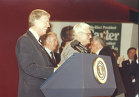 <span itemprop="name">United States President Jimmy Carter speaks at the...</span>