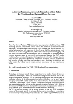 <span itemprop="name">Liu, Chao-Yueh with Wei-Tsong Wang, "A System Dynamics Approach to Simulation of Tax Policy for Traditional and Internet Phone Services"</span>