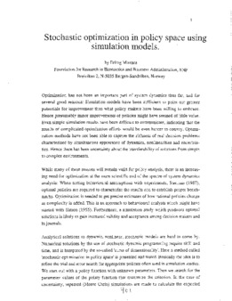 <span itemprop="name">Moxnes, Erling, "Stochastic Optimization in Policy Space Using Simulation Models"</span>