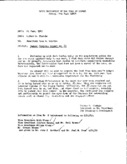 <span itemprop="name">Campus Progress Report No. 89, Letter from Walter M. Tisdale to President Evan R. Collins</span>