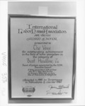 <span itemprop="name">An award reading: "International Labor Press...</span>