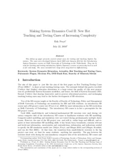 <span itemprop="name">Pruyt, Erik, "Making System Dynamics Cool II: New Hot Teaching and Testing Cases of Increasing Complexity"</span>