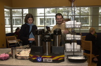 <span itemprop="name">Students enjoy coffee at the grand opening of...</span>