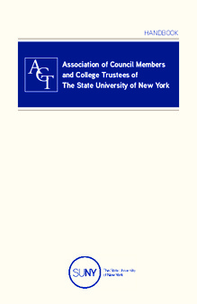 <span itemprop="name">2014 Association of Council Members and College Trustees of the State University of New York Handbook</span>