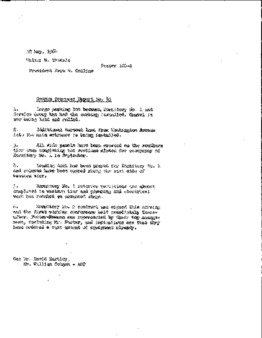 <span itemprop="name">Campus Progress Report No. 45, Letter from Walter M. Tisdale to President Evan R. Collins</span>