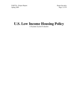<span itemprop="name">Jarzynka, Karen, "U.S. Low Income Housing Policy – A Dynamic System Evaluation"</span>