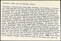 <span itemprop="name">Summary of the execution of Robert Holland, James Fletcher</span>