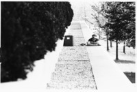 <span itemprop="name">An unidentified male student lounging outside and...</span>