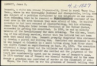 <span itemprop="name">Summary of the execution of James Bennett</span>
