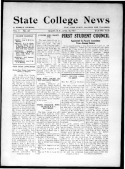 <span itemprop="name">State College News, Volume 1, Number 22</span>
