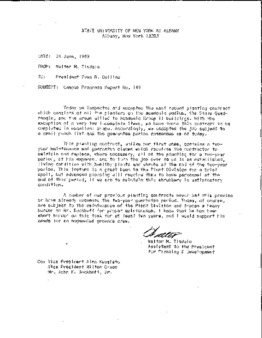 <span itemprop="name">Campus Progress Report No. 148, Letter from Walter M. Tisdale to President Evan R. Collins</span>