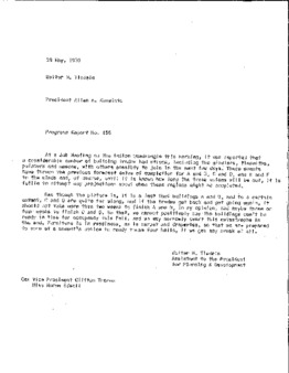 <span itemprop="name">Campus Progress Report No. 156, Letter from Walter M. Tisdale to President Allan A. Kuusisto</span>