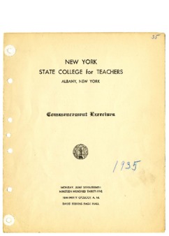 Thumbnail of Commencement Held June 17, 1935