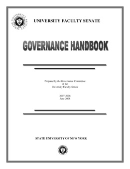 <span itemprop="name">University Faculty Senate Governance Handbook</span>