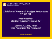 <span itemprop="name">BAG IV Division of Research Budget Reductions Presentation</span>