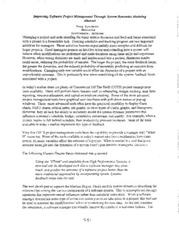 <span itemprop="name">Sycamore, Douglas, "Improving Software Project Management Through System Dynamics Modeling"</span>