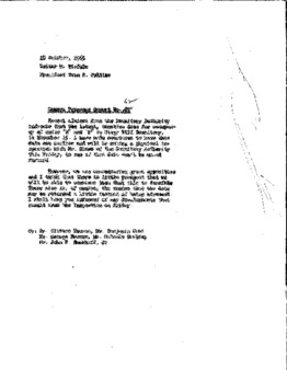 <span itemprop="name">Campus Progress Report No. 62, Letter from Walter M. Tisdale to President Evan R. Collins</span>