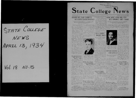 <span itemprop="name">State College News, Volume 18, Number 15</span>