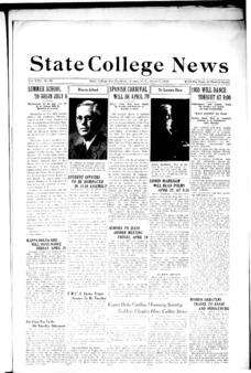 <span itemprop="name">State College News, Volume 17, Number 19</span>