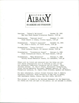 <span itemprop="name">Historic Albany : Its Churches and Synagogues</span>