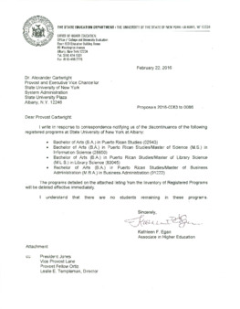 <span itemprop="name">SUNY Albany Discontinuance of Puerto Rican Studies programs</span>