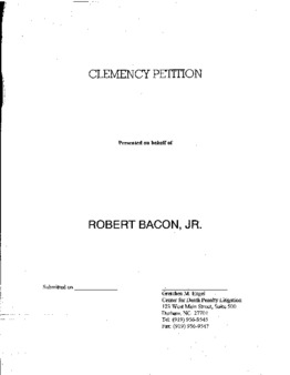<span itemprop="name">Bacon, Robert, Jr, NC, Clemency granted</span>