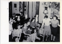 <span itemprop="name">Page 75 A-Top: Women dancing in the parlor of Newman Hall at 741 Madison Avenue.</span>